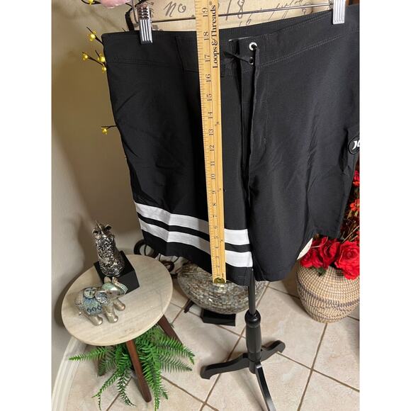 Hurley Men’s Black Phantom Eco Block Party 18" Board shorts Sports Size 30 - Picture 7 of 12